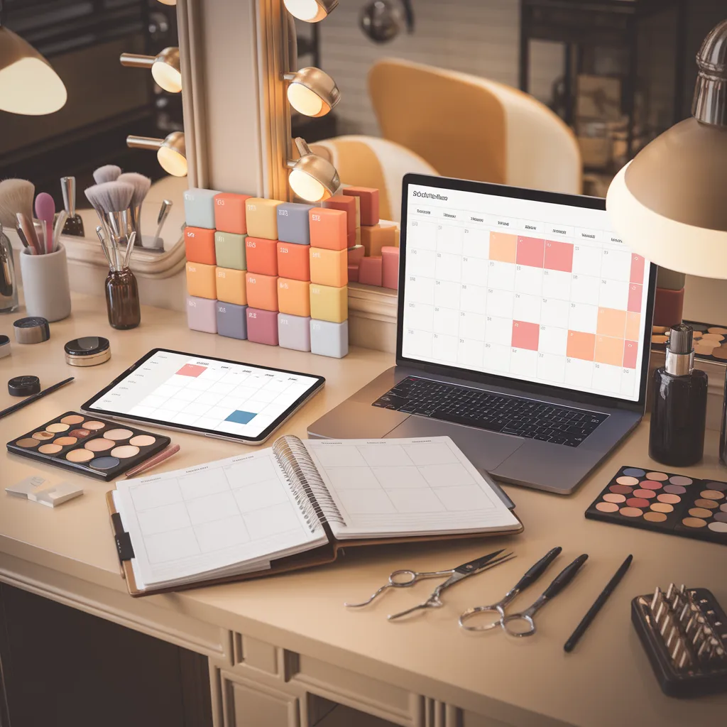 Salon Brand Content Calendar Planner